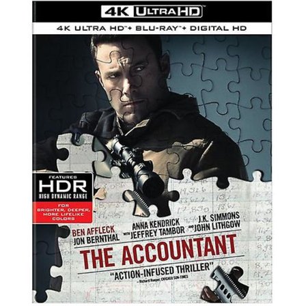 The Accountant [ULTRA HD] Med Blu-Ray, 4K Mastering, Digitalt mastrad i HD USA import