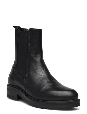 Jemma Long Shoes Chelsea Boots Sort Pavement
