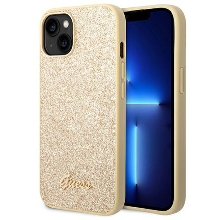 Guess Mobilskal till iPhone 14 / 15 / 13 MagSafe Glitter Script