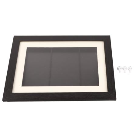 A4 kunstramme for barn med åpning foran - knusebestandig bildeskjerm for tegninger og skolearbeid (svart) Black