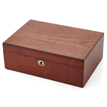 Oakwood Brown Watch Box - 10 Watches for Men - Watch boxes
