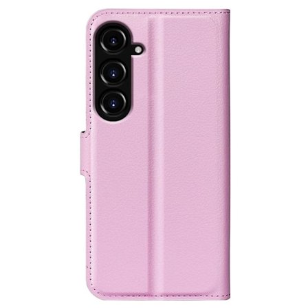 Samsung Galaxy S23 FE Litchi Texture fodral - Rosa
