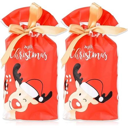 50 st julgodispåsar i plast med dragsnöre