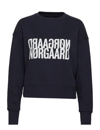 Organic Sweat Tilvina Sweatshirt Fav Sweat-shirt Tröja Blå Mads Nørgaard