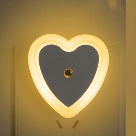 4-delt hjerteformet intelligent lysstyring induksjon liten