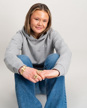 Calvin Klein MIAMI PHOTO BACKPRINT HOODIE Grau Hoodies/Kapuzenpullover Mädchen - Kids Brand Store