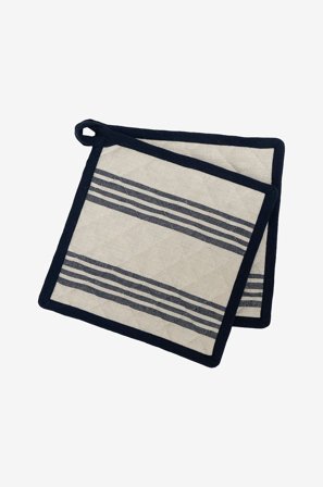 Gustav Ovland - Grydelapper Apell 2-pak - Blå - Grydelapper - 25X25 - Fra Homeroom