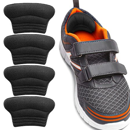 Hælgreb til børn, 4 stk., selvklæbende hælpuder, tilføjer volumen til for store sko, indlæg, forhindrer hudirritation og vabler, sko passer