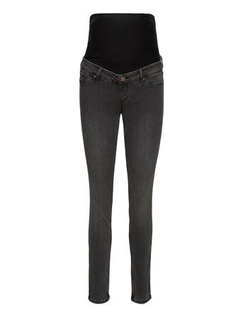Trousers Denim Mom Clara Blac Skinny Farkut Harmaa Lindex