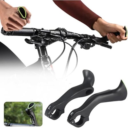 Ergonomiska Cykelhandtag - 21,8-22,2mm - För MTB, Landsvägscykel, Cross