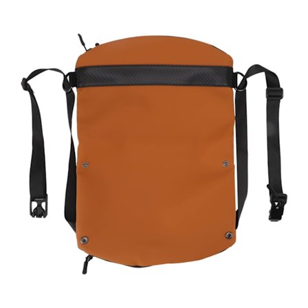 Brun PU Læder Sling Rygsæk Stilfuld Stor Kapacitet Brysttaske til Skole Rejse Arbejde