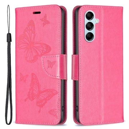 Butterfly Samsung Galaxy M14 Läppäkotelo - Rose