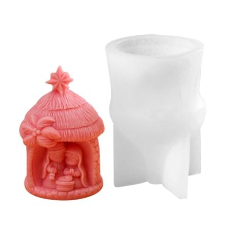 Jeesus-tuoksukynttilämuotti Muodikkaat taidekynttilänvalmistusmuotti DIY-askarteluun Style 1