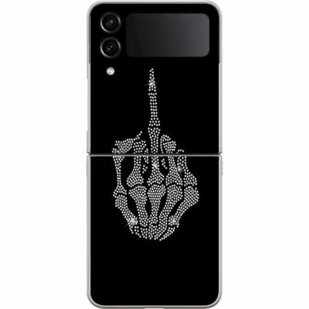 Samsung Galaxy Z Flip4 Premium Skal Fuck You Bling