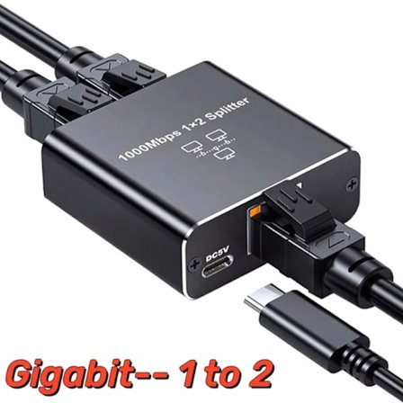 Gigabit RJ45 Verkonjakaja 1000Mbps 1-2 Lan Ethernet