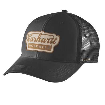 Carhartt Rugged Flex Twill Mesh-Back Keps Svart, Arbetskläder