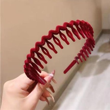 Hårbyglar med flockring Elastisk hårbåge 6 6