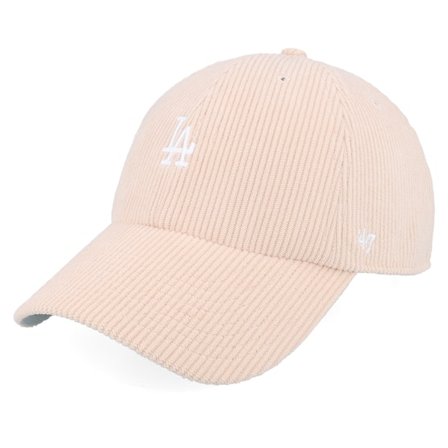 47 Brand - Los Angeles Dodgers MLB Base Runner 47 Corduroy Cleanup Pink Dad Cap Unconstructed Pink Cap - MLB @ Hatstore