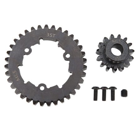RC Bil Gear Sæt 35T Spur Gear 15T Pinion Gear Stål Professionel til TRAXXAS X Maxx 6S 1 5 Skala