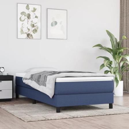 Vidaxl Pocketresårmadrass Blå 100x200x20 Cm Tyg Blå