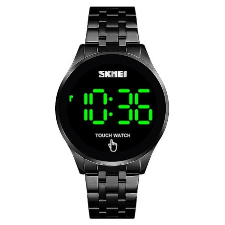 Skmei 1579 Men Led Stainless Ste Watch, Färg: Svart