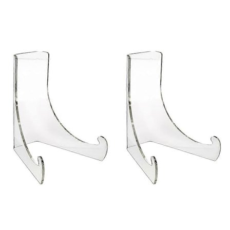 2 stk. tallerkenstativ akryl displayholder rack kjøkken tallerken fat te kakeholder