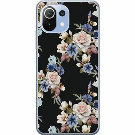 Xiaomi Mi 11 Lite Genomskinligt Skal Floral