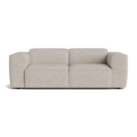 Aura 3 personers sofa - Puente Lys Geige - 221x100x73cm - Slidstærk 3 personers sofa med Nozag fjedre, PU-skum & Koldskum