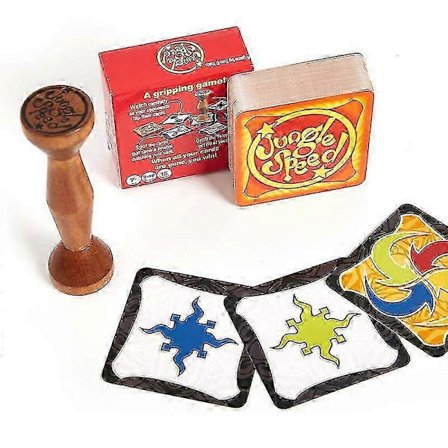 Jungle brætspil brun træbrik løb hurtigt par skov hastighed fest kortspil{h}