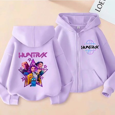 KPop anime koreansk version fashionable herre- og dame casual lynlås hoodie