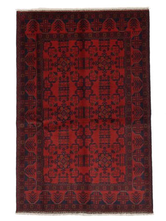 Afghan Khal Mohammadi Rug 132X198 Black/Dark Red Wool