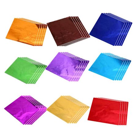 900 stk Julekrybbe Håndverk Folie Sjokoladeinnpakning Folie Bladpapir Folieinnpakningspapir Mat