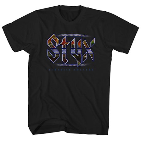 Styx T-shirt Paradise Theatre Logotyp Styx-skjorta