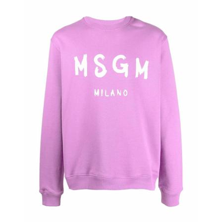 Msgm, Sweatshirts Fioletowy, Mężczyzna, Rozmiar: L