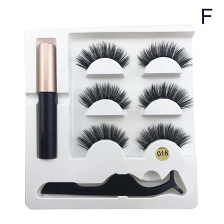 3D Faux mink Magnetic Eyelashes Magnetic Set (Eyeliner & Magneti
