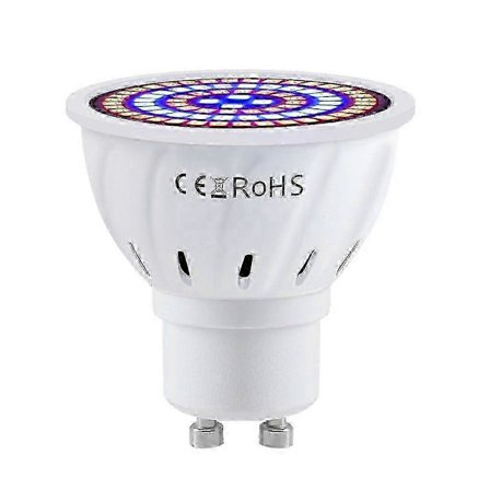 3.56W GU10 80LED Växtlampa Växtljus Inomhusväxter Grönsaker Blommor Växtlampa Odla Lam [DB]