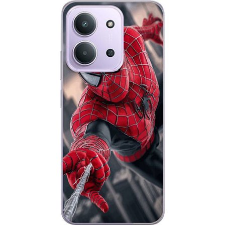 Kompatibel Mobilcover til Xiaomi Xiaomi Redmi 15C Dynamisk Spider-Man-illustration i action-perspektiv, superheltetema med bevægelsesenergi og cinema