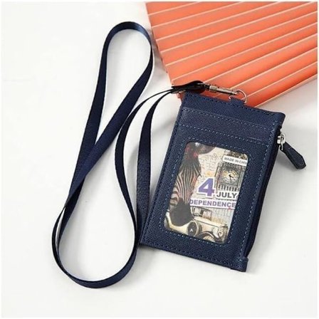 Märke Lanyard, Korthållare för Lanyard, 3st Läder Id-fodral Hals Lanyard Mynt Pengar Nyckel Kreditkort Hållare Plånbok Student Buss Kort Väskor 