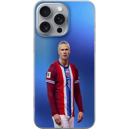 Kompatibelt Mobildeksel til Apple iPhone 16 Pro Max Erling Haaland Manchester City Norge fotball angriper toppspiller utrolig målproduksjon kraftig ra