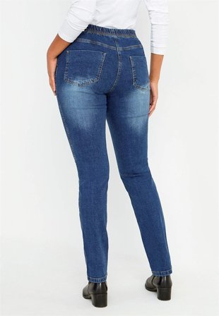 Cellbes of Sweden - Jegging med smalt ben i mørkeblå til damer i størrelse 36L