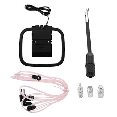 FM-antenni sisätilojen stereovastaanottimelle, universaali 75 ohmin/300 ohmin FM AM -radioantennipaketti antennilla