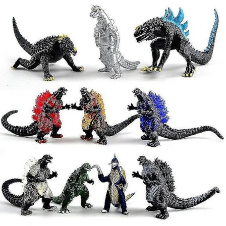 Godzilla 2 King Of The Monster Shin Kaiju Gigan Ghidorah 10pc Toy Figures Sets