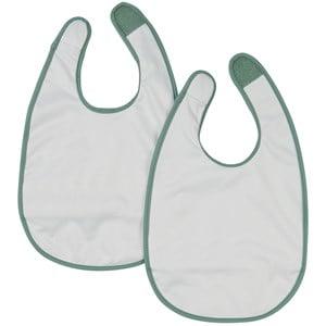 Buddy & Hope 2-Pack Green Dots Bibs One Size - Baby feeding - One size - Green
