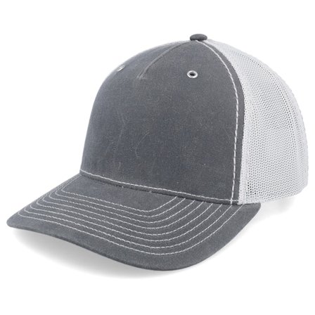 Richardson - Gris trucker Casquette - 112wh Hawthorne Split Rhino/Light Grey Trucker @ Hatstore