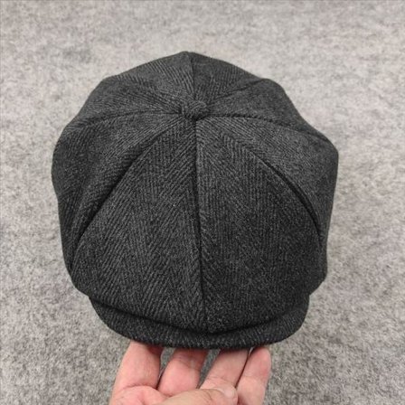 Gatsby Ull Golf Driving Flat Beret Hattar (FMY) Black