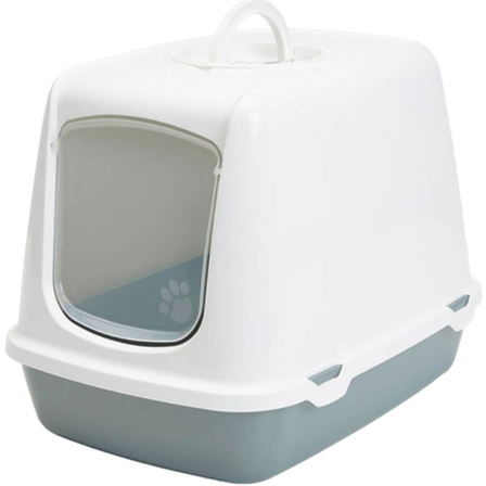 Savic - Oscar kattesandbrett grå 50x37x39cm - Katt - Kattedo & kattetoalett - Kattedo & kattetoalett med tak - ZOO.no