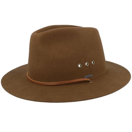 Brixton - Brun fedora Hatt - Wesley Wthr Guard Packable Coffee Fedora @ Hatstore