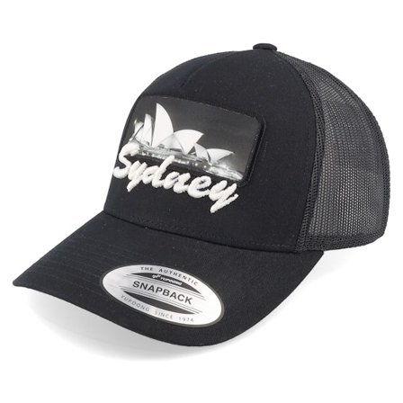 Bacpakr - Sydney 3d & Patch Black Trucker Trucker Black Cap - @ Hatstore