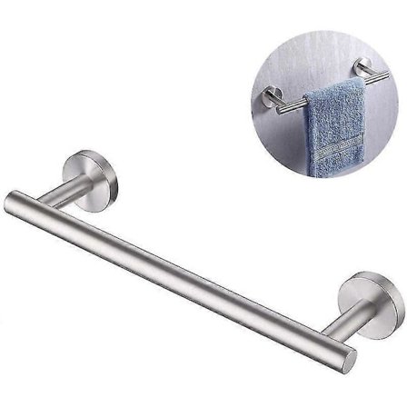 Høykvalitets Håndklestativ Baderom Håndkleholder Kjøkken Oppvaskklut Henger Boring 304 Rustfritt Stål Rustsikker Børstet Veggmontering