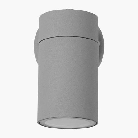 Väggspotlight ner grå - Biltema